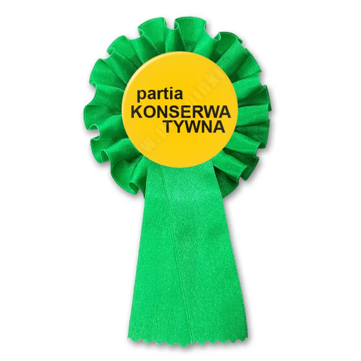 przypinka kotylion Partia konserwatywna