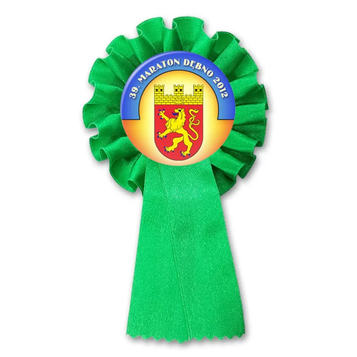 przypinka kotylion 39. Maraton Dębno 2012
