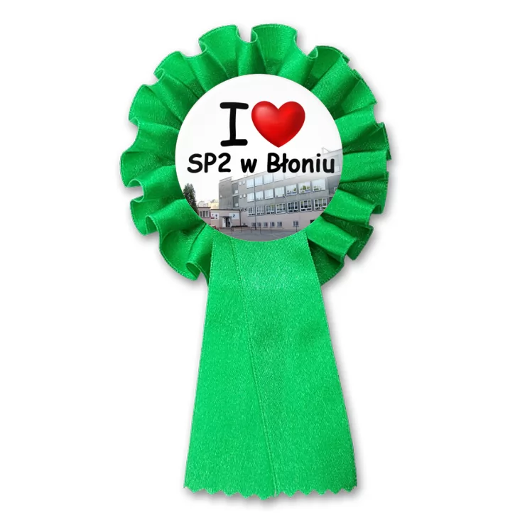 przypinka kotylion I love SP2 w Błoniu