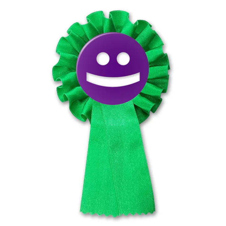 przypinka kotylion Buźka