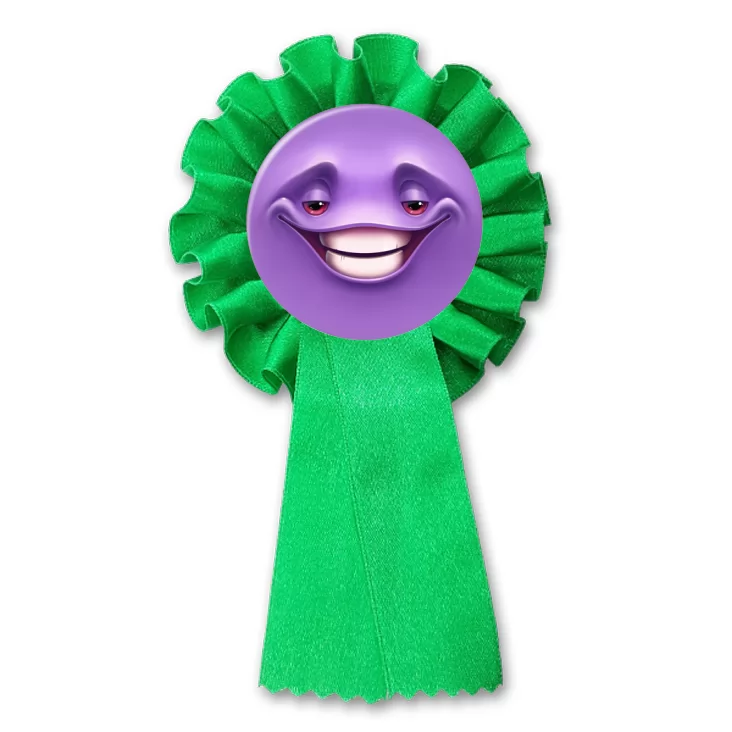 przypinka kotylion Buźka