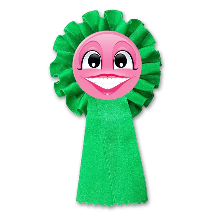 przypinka kotylion Buźka różowa