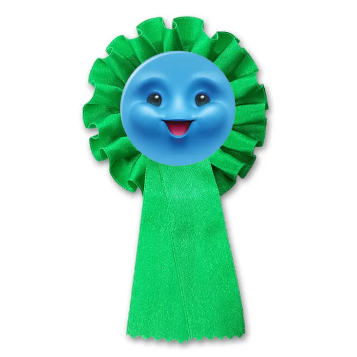 przypinka kotylion Buźka