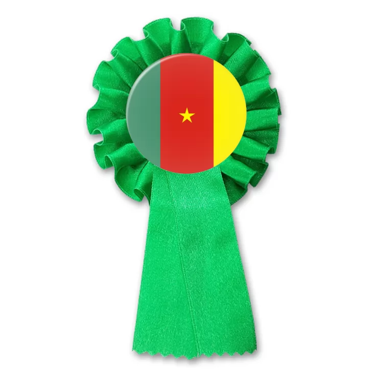 przypinka kotylion Flaga Kamerun