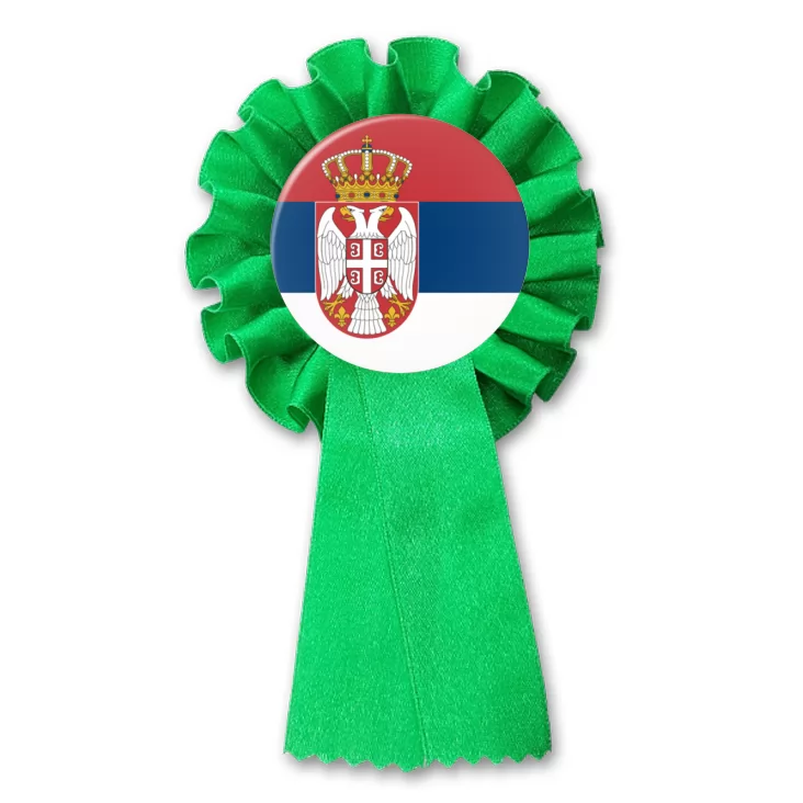 przypinka kotylion Flaga Serbia