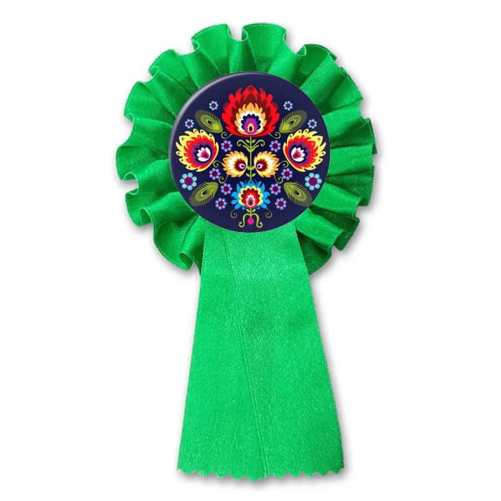 przypinka kotylion Polski folk