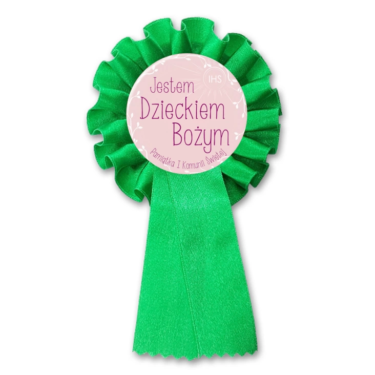 przypinka kotylion Jestem Dzieckiem Bożym