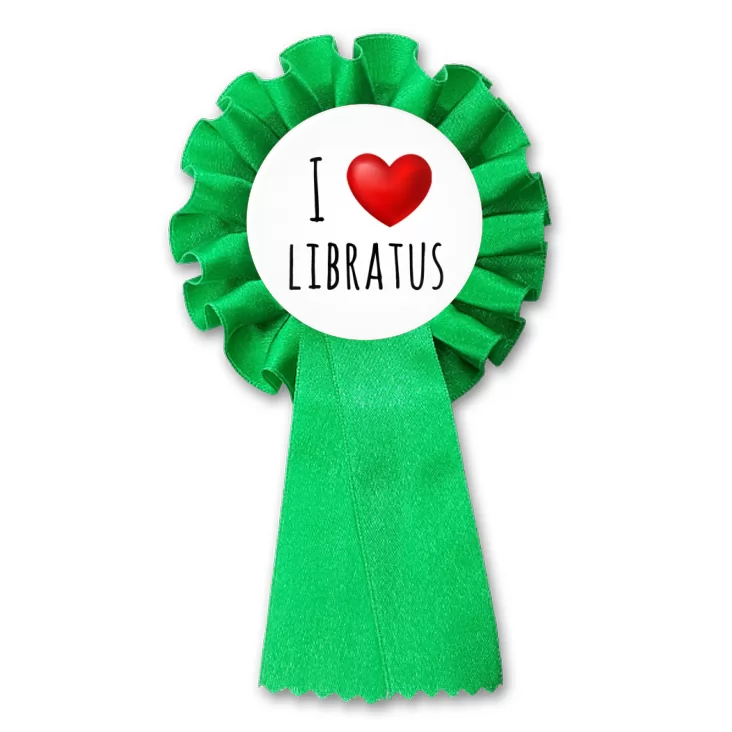 przypinka kotylion I love Libratus