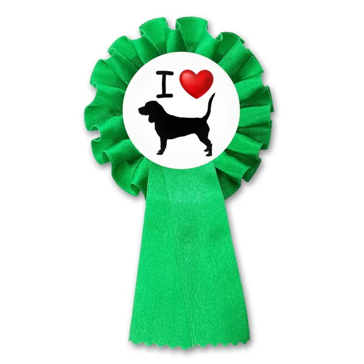 przypinka kotylion I love beagle