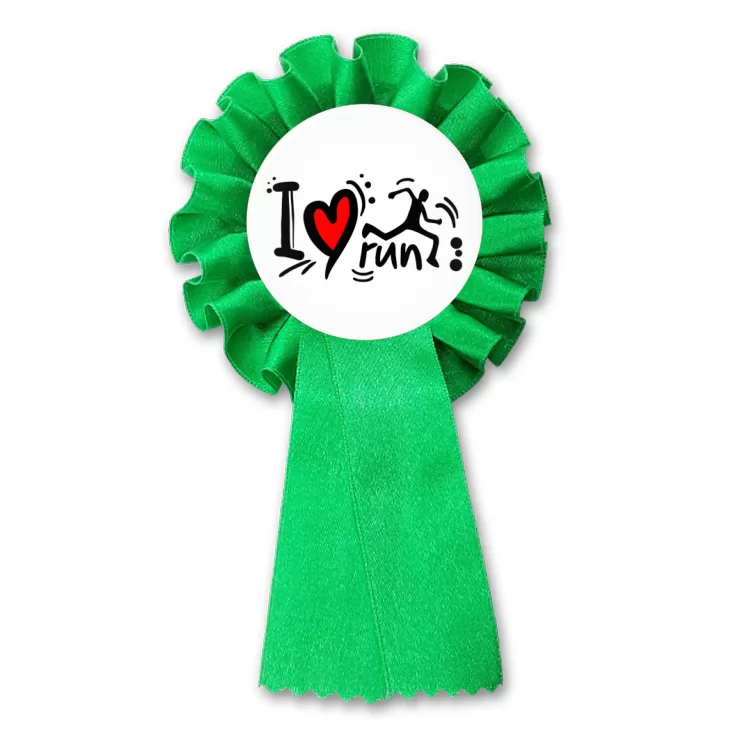 przypinka kotylion I love run