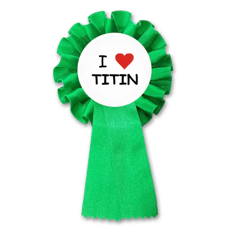 przypinka kotylion I love titin