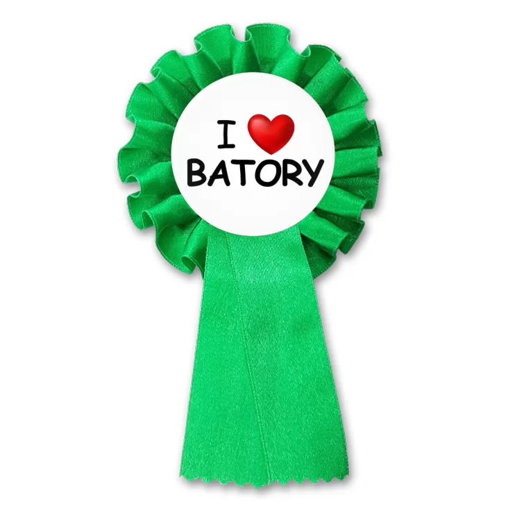 przypinka kotylion I love Batory