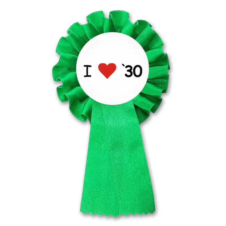 przypinka kotylion I love `30