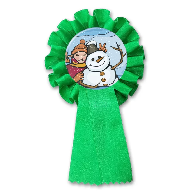 przypinka kotylion Bałwan