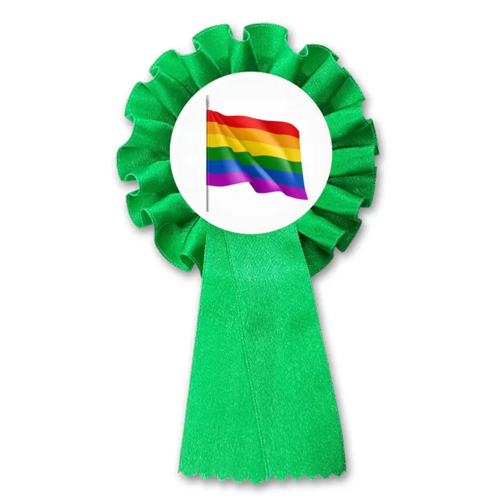przypinka kotylion LGBT flaga tęczowa