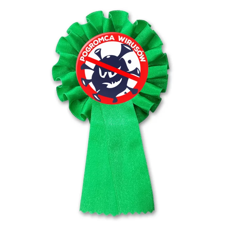 przypinka kotylion Pogromca wirusów