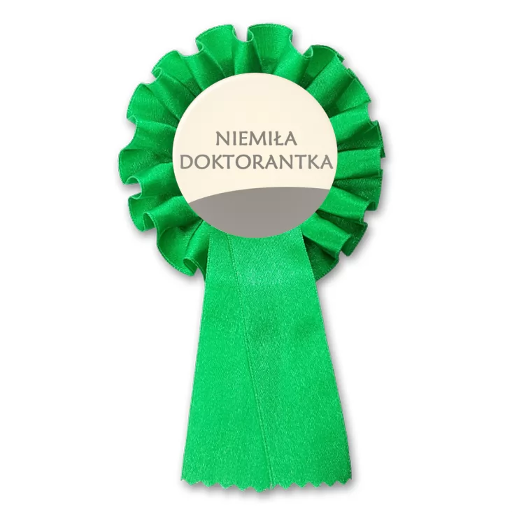 przypinka kotylion Niemiła Doktorantka