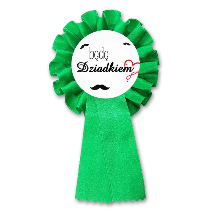 przypinka kotylion Będę Dziadkiem