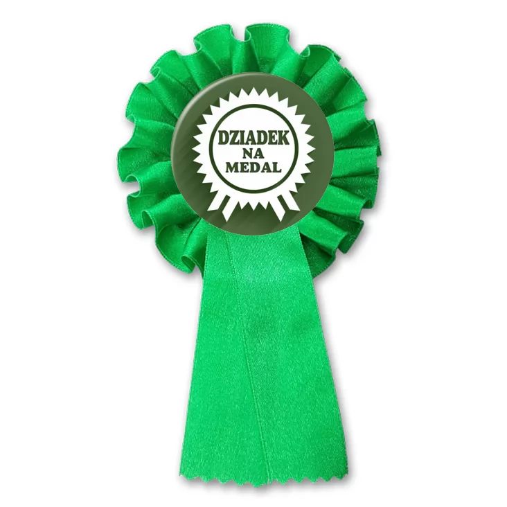 przypinka kotylion Dziadek na medal