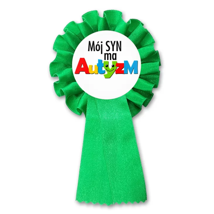 przypinka kotylion Mój syn ma autyzm