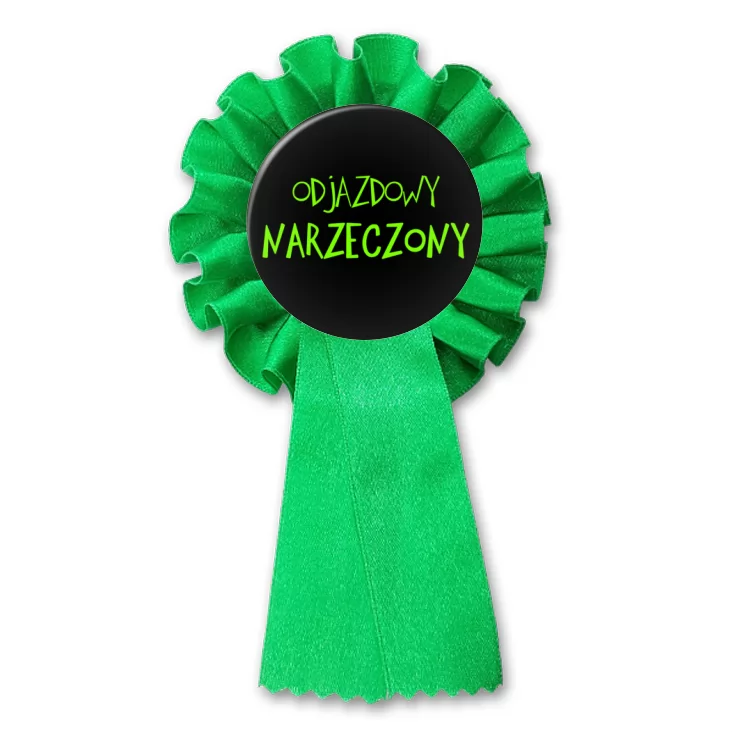 przypinka kotylion Odjazdowy narzeczony