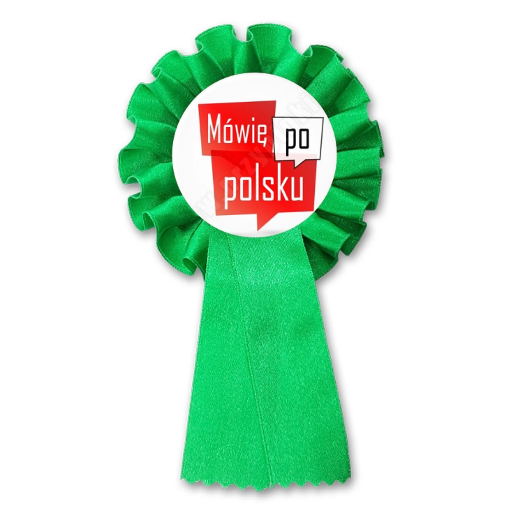 przypinka kotylion Mówię po polsku