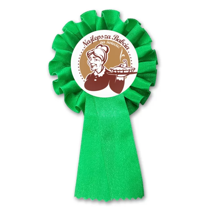 przypinka kotylion Najlepsza Babcia na świecie
