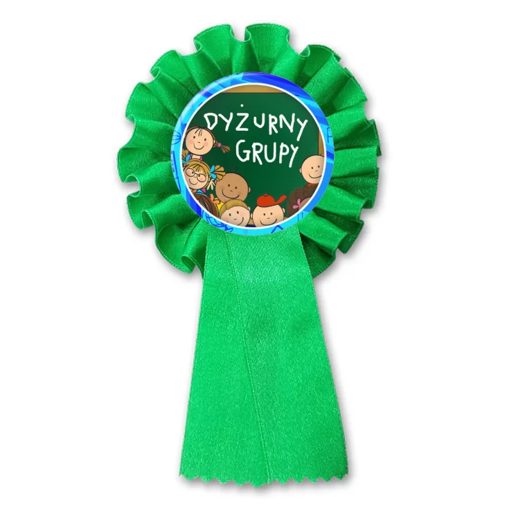 przypinka kotylion Dyżurny grupy obwódka