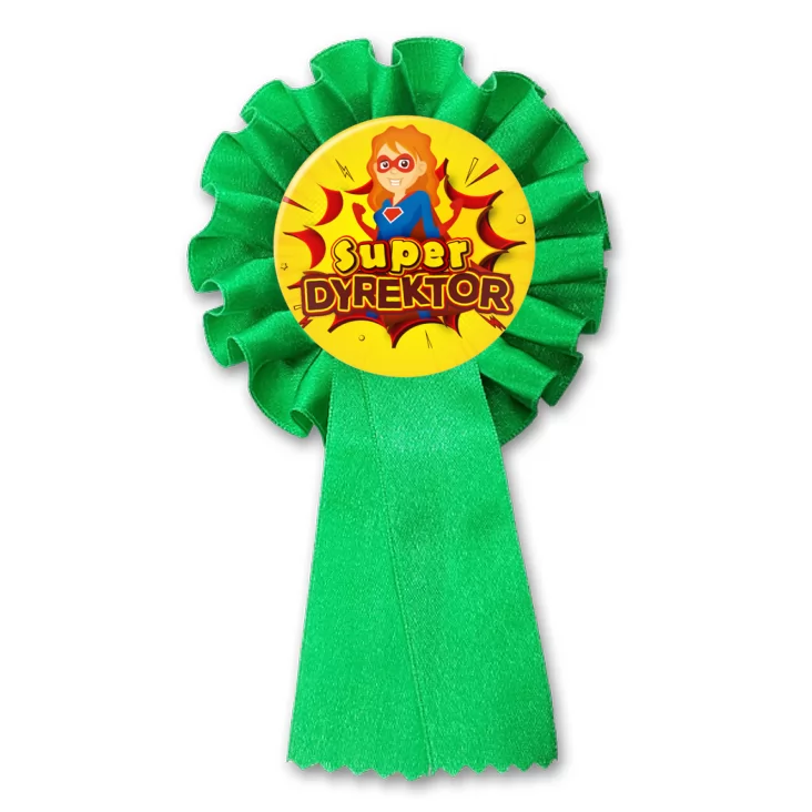 przypinka kotylion Super Dyrektor Superwoman