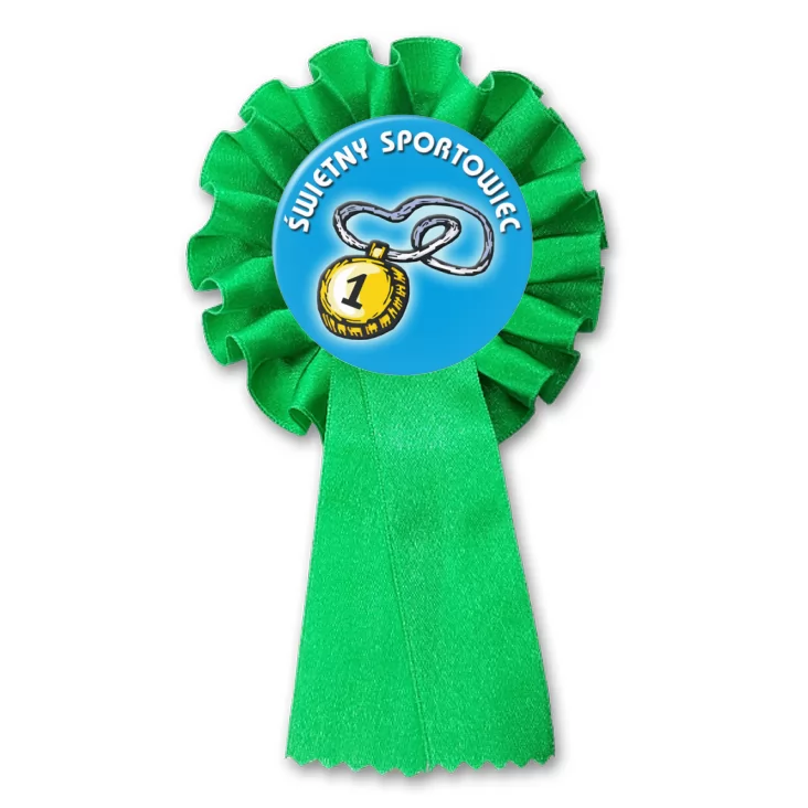 przypinka kotylion Świetny sportowiec