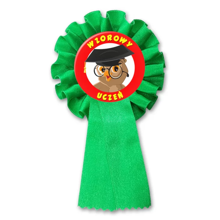 przypinka kotylion Wzorowy Uczeń