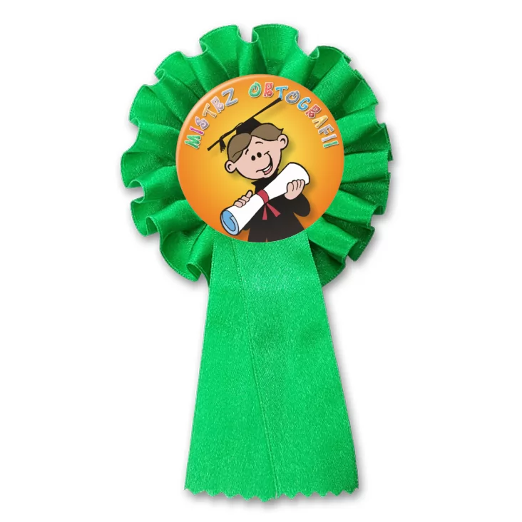 przypinka kotylion Mistrz Ortografii