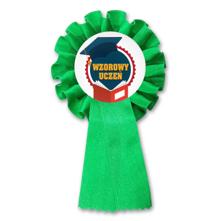 przypinka kotylion Wzorowy Uczeń