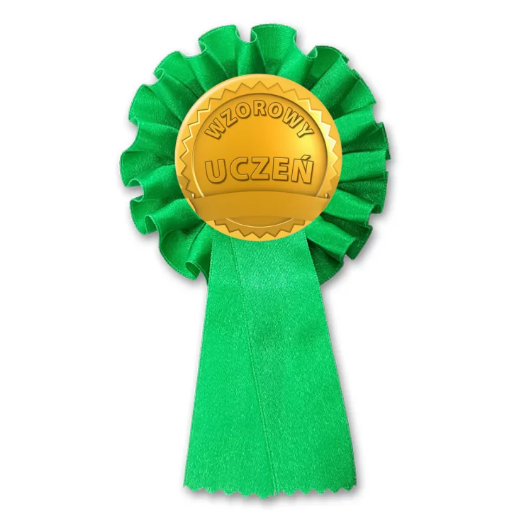 przypinka kotylion Wzorowy uczeń