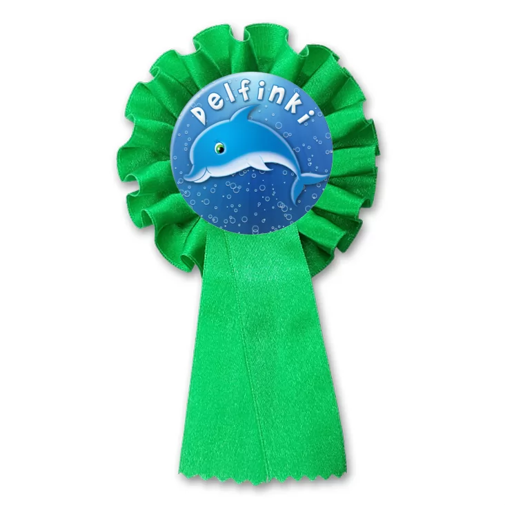 przypinka kotylion Delfinki