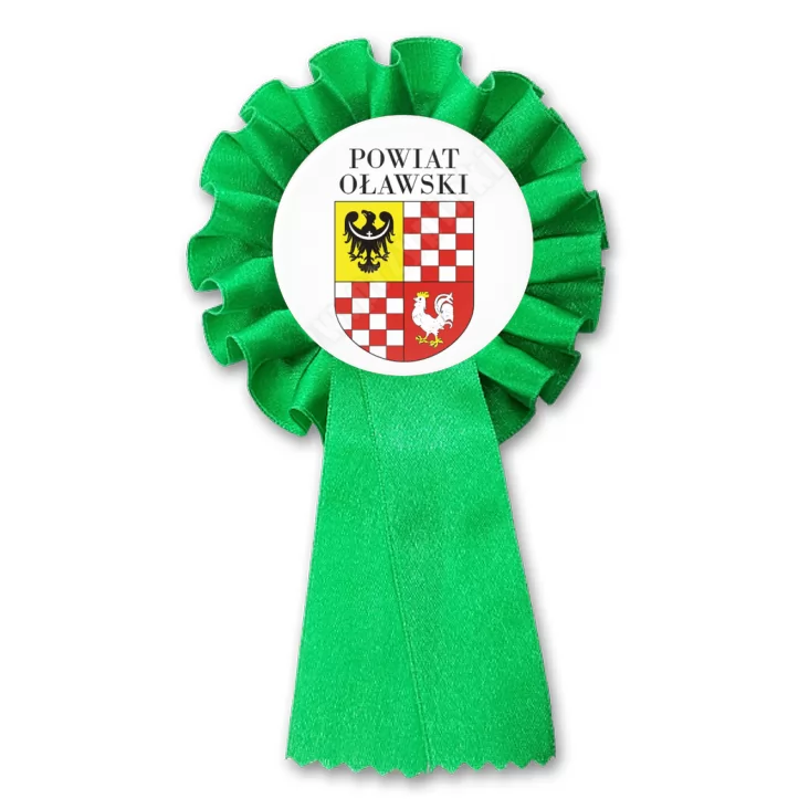 przypinka kotylion Powiat Oławski