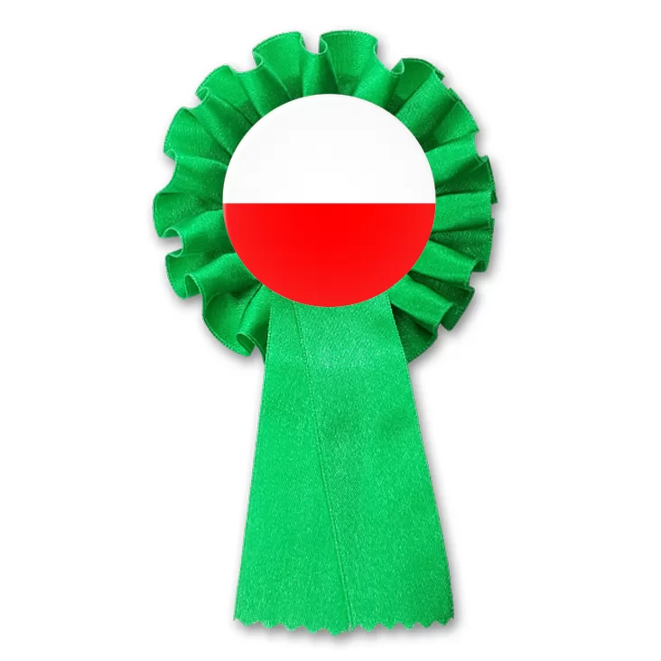 przypinka kotylion Polska biało-czerwona flaga