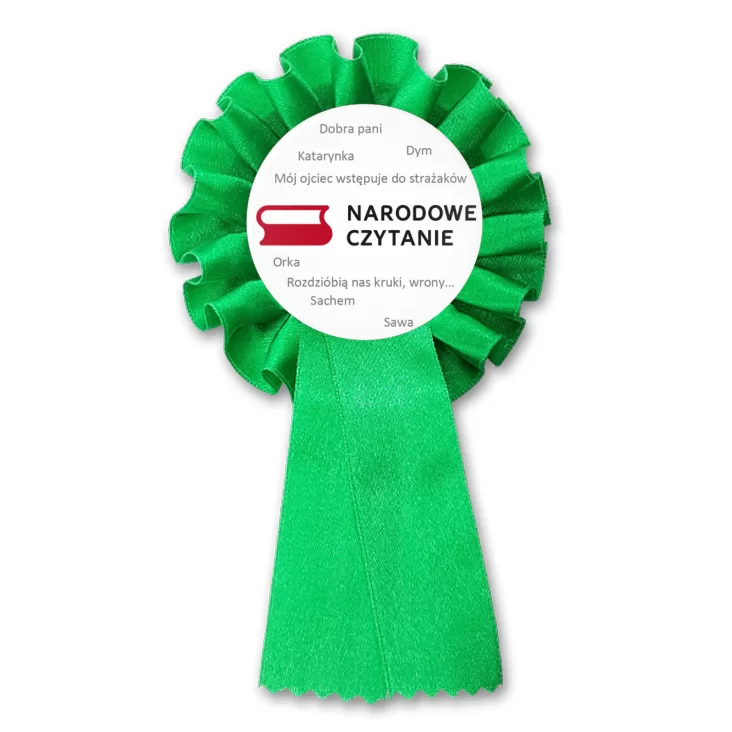 przypinka kotylion Narodowe czytanie