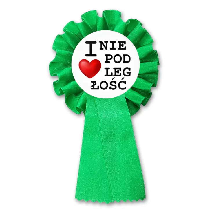 przypinka kotylion I love Niepodległość