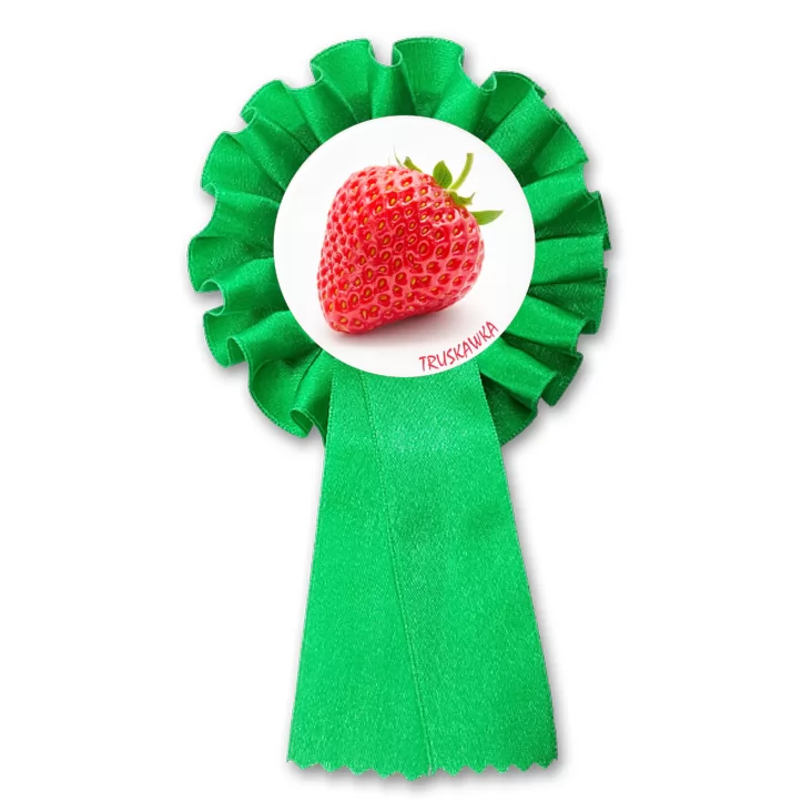 przypinka kotylion Truskawka
