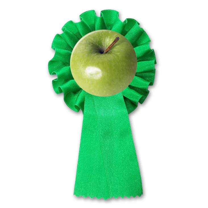 przypinka kotylion Jabłko zielone