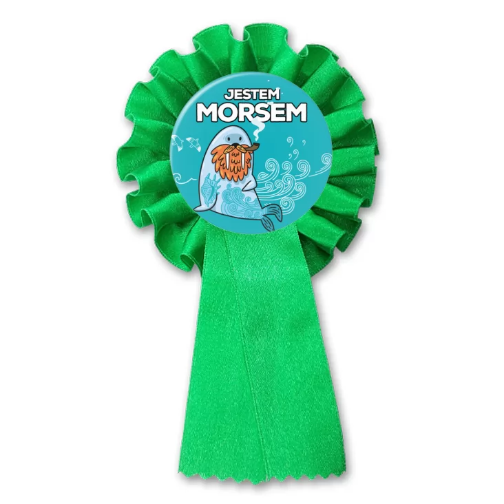 przypinka kotylion Jestem morsem z fajką