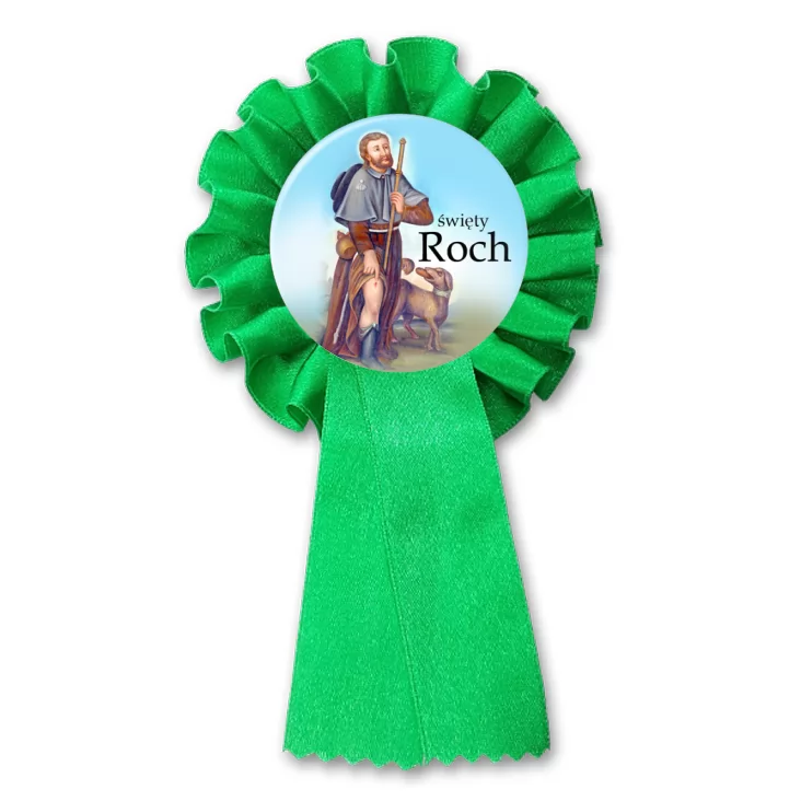 przypinka kotylion Patron święty Roch
