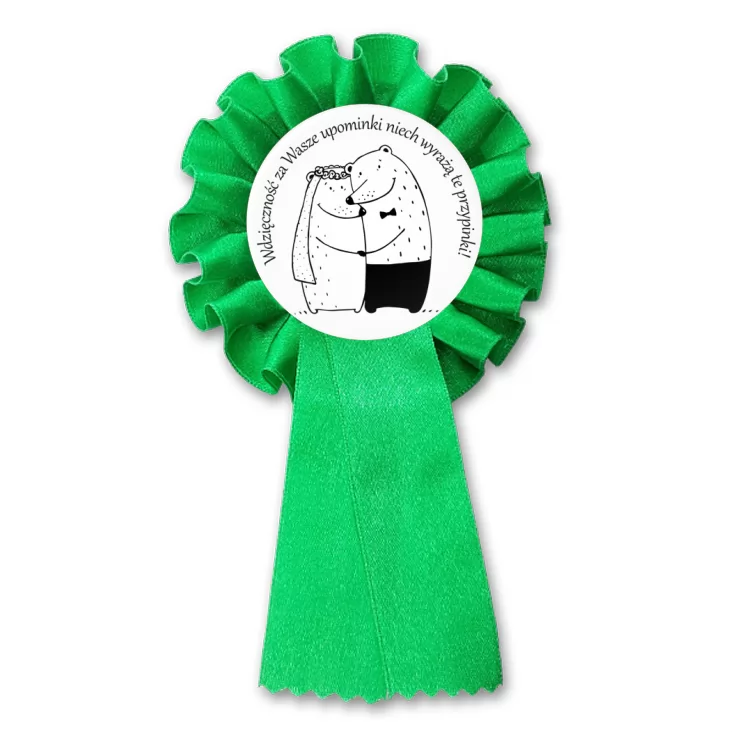 przypinka kotylion Podziękowanie