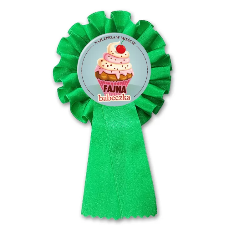 przypinka kotylion Fajna babeczka
