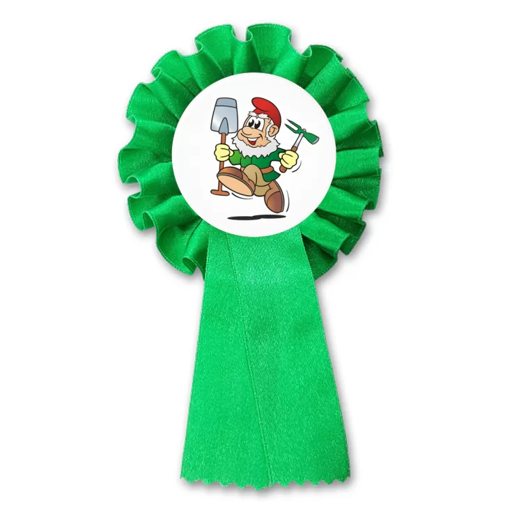 przypinka kotylion Krasnal z łopatą