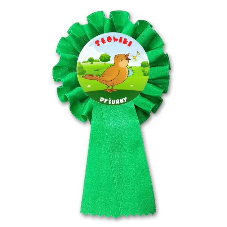 przypinka kotylion Dyżurny Słowiki