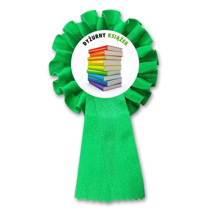 przypinka kotylion Dyżurny książek