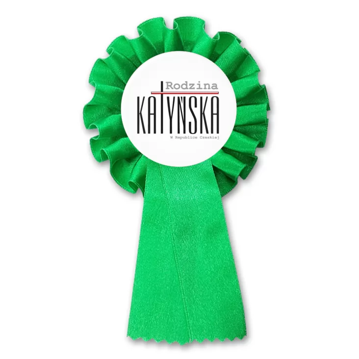przypinka kotylion Rodzina Katyńska logo