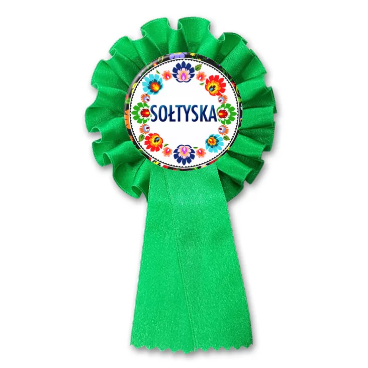 przypinka kotylion Sołtyska folk